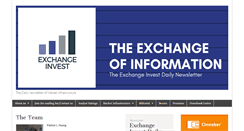 Desktop Screenshot of exchangeinvest.com